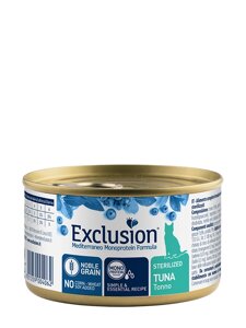 Exclusion Noble Grain Cat Sterilized Tuna консервований корм з тунцем для стерилізованих котів , 85 г