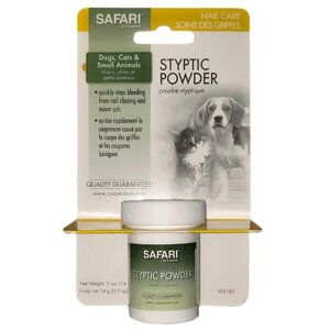 Safari Styptic Powder антисептичний, кровоспинний порошок 14г