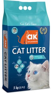 Наповнювач Akcat Compact cat litter бентонітове марсельське мило 5кг 5.9л