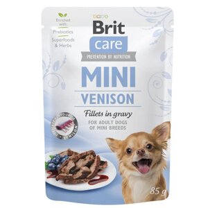 Корм Brit Care вологий для собак Брит Кеа Міні з філе дичини в соусі 85г