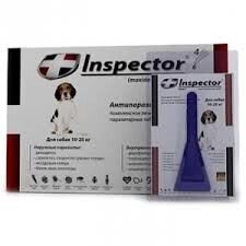 Інспектор, Inspector - краплі від зовнішніх і внутрішніх паразитів для собак 10-25 кг