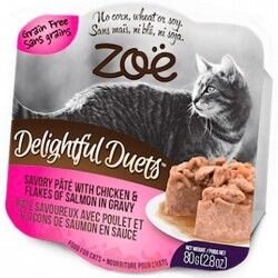 Zoe DELIGHTFUL DUETS PETE Chicken & Salmon - консерви для кішок (курка / лосось в соусі)