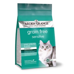 Arden Grange Sensitive корм для кошек с деликатным желудком или чувствительной кожей (океаническая рыба и картофель)