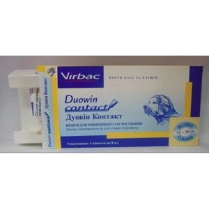 Virbac Duowin Contact - краплі Дуовін від бліх і кліщів 15-30кг