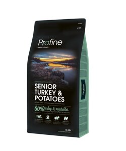 Profine Senior Turkey & Potatoes - сухий корм для літніх собак з індичкою і картоплею (Профайн Сеньйор)