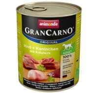 Animonda Gran Carno Fleisch Plus Rabbit Herbs Консерва для собак з кроликом і травами