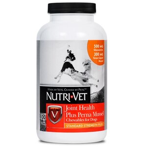 Nutri-Vet Joint Health Plus Perna Mussel ЗДОРОВ'Я СУСТАВОВ СТАНДАРТ ПЛЮС з глюкозаміном, мідіями, МСМ для собак 100таб