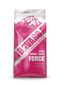 BAVARO Force 28/16 для молодих собак з 2-го міс. і робочих собак з вис. потреб. енергії