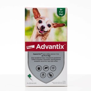 Advantix Адвантікс вага менше 4 кг