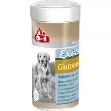 8In1 Excel Glucosamine Глюкозамін для суглобів кормова добавка в таблетках для собак