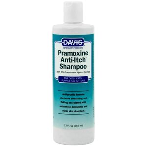 Davis Pramoxine Anti-Itch Shampoo Девіс прамоксін шампунь від сверблячки з 1% прамоксіна гідрохлоридом для собак і котів