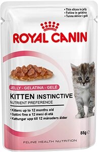 Royal Canin Kitten Instinctive (кусочки в желе) консервированный корм для котят до 12 месяцев