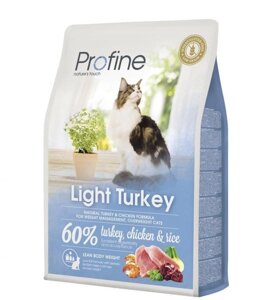 Сухой корм для кошек Профайн Profine Cat Light Turkey для оптимизации веса, индейка