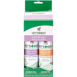 VET`S BEST Ear Relief Wash & Dry 2х118 мл