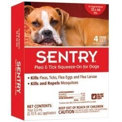 Sentry (Сентрі) краплі від бліх, кліщів і комарів для собак вагою 15-30 кг, 3 піпетки в упаковці