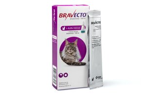 Бравекто Spot on L капли от блох и клещей для кошек 6,25-12,5 кг