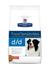 Лечебный корм для собак Hills Prescription Diet Canine d/d Salmon