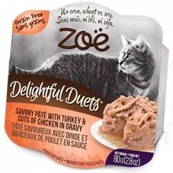 Zoe DELIGHTFUL DUETS PETE Turkey & Chicken - консерви для кішок (індичка / курка в соусі)