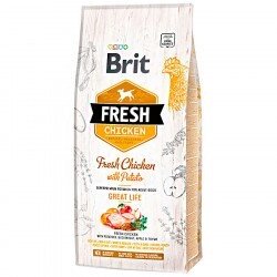 Brit Fresh Adult Chicken with Potato корм для собак курка, картопля