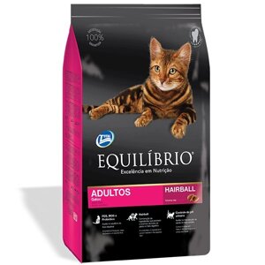 Сухий корм Equilibrio Cat для виведення шерсті для котів
