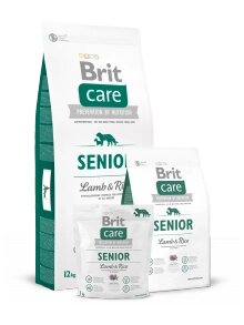 Brit Care Senior All Breed Lamb & Rice. Беззерновой корм для літніх собак старше 7 років з ягням і рисом.