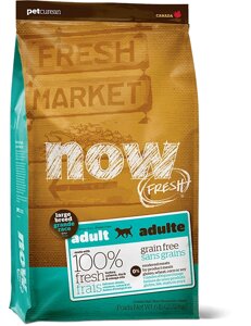 NOW FRESH Беззерновой корм для собак Великих порід з індичкою, качкою та овочами Fresh Adult Large Breed Recipe GF
