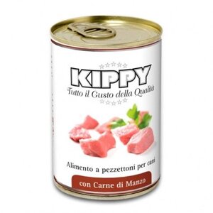 Консервы KIPPY Dog для собак с кусочками говядины 400г