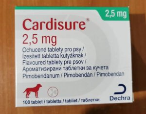 Cardisure Кардішур 2.5 мг*10 таб. Аналог ветмедін
