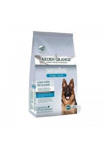 Сухий корм Arden Grange Sensitive Puppy/Junior для цуценят та молодих собак с делікатним желудком біла риба и картопля