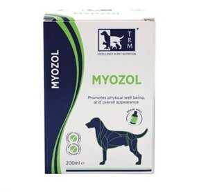 Myozol Натуральна високоефективна добавка для збільшення м'язової маси собак, 200 мл
