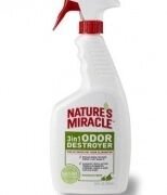 Natures Miracle 3in1 Odor Destroyer Уничтожитель плям і запаху з ароматом свіжої білизни, 710мл - інтернет магазин