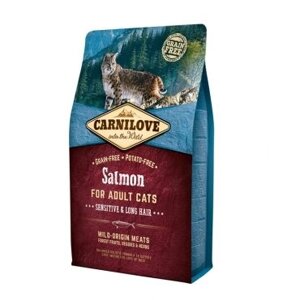Корм для кішок з чутливим травленням Carnilove Cat Sensitive & Long Hair лосось