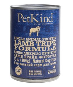 PetKind Lamb Tripe Single Animal Protein Formula консерви для собак всіх порід і вікових груп ягня, овечий рубець
