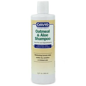 Davis Oatmeal & Aloe Shampoo Девіс гіпоалергенний шампунь для собак і котів, концентрат
