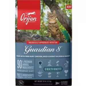 Orijen (Оріджен) Guardian 8 Cat сухий беззерновий корм для котів і кошенят