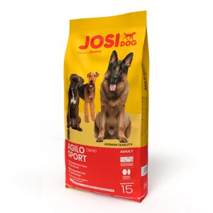 Сухий корм JosiDog Agilo Sport 26/16 для собак всіх порід (птах і рис)