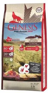 Genesis Pure Canada Broad Meadow Soft беззерновий корм з свіжою яловичиною, косулею та кабаном для дорослих собак