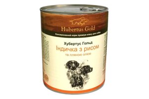 Консерви Hubertus Gold для собак індичка з рисом 800 г