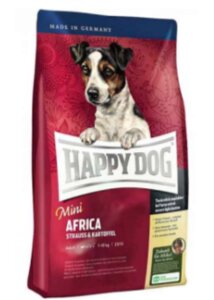 Happy Dog Supreme Sensible Mini Africa корм с мясом африканского страуса и картофелем для собак мелких пород, 4 кг