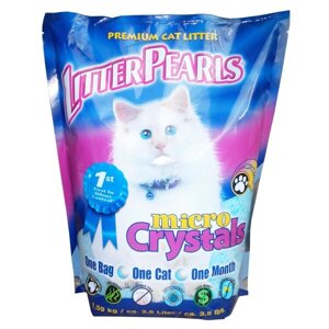 Litter Pearls Micro Crystals Літтера Перлса МІКРО КРІСТАЛС кварцовий наповнювач для туалетів котів