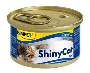 Консерви Gimpet Shiny Cat для кішок, c куркою та креветками, 70г