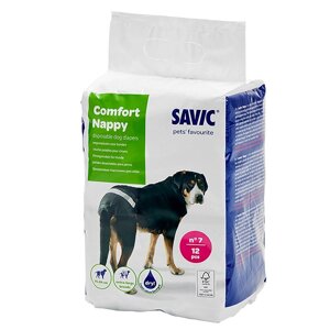 Savic Comfort Nappy САВІК КОМФОРТ НАППІ памперси/підгузки для собак 12шт.