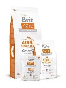 Brit Care Adult Medium Breed Lamb & Rice Ягня. Беззерновой корм з рисом для собак середніх порід.