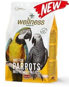 Padovan Wellness pappagalli - комплексний корм для великих папуг (жако, ара, амазон), 2,5 кг