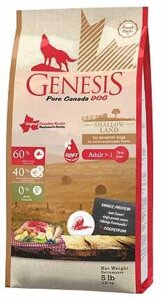 Genesis Pure Canada Shallow Land Soft беззерновий корм з ягням для дорослих собак усіх порід