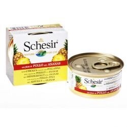 Schesir (Шезир) консервы для кошек курица с ананасом 75г - доставка