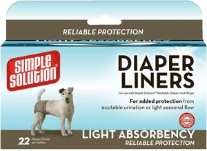 DisposableDiaperLiners -LightFlow-влагопоглощающие гігієнічні прокладки для тварин 22шт.