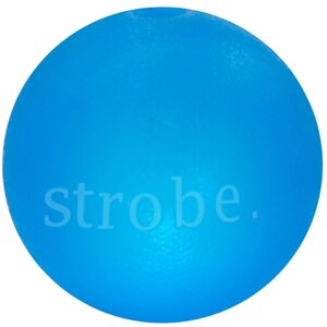 Іграшка для собак Планет Дог Стробе Болл світний м'яч блакитний/білий 7см