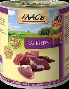 Консерви для кішок MAC "s Cat Heart & Liver / Серце і печінку (яловичина)