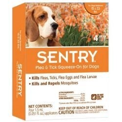 Sentry (Сентрі) краплі від бліх, кліщів і комарів для собак вагою 7-15 кг, 3 піпетки в упаковці в Києві от компании MY PET